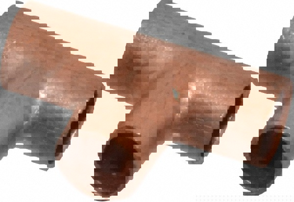 Wrot Copper Pipe Tee: 1/8